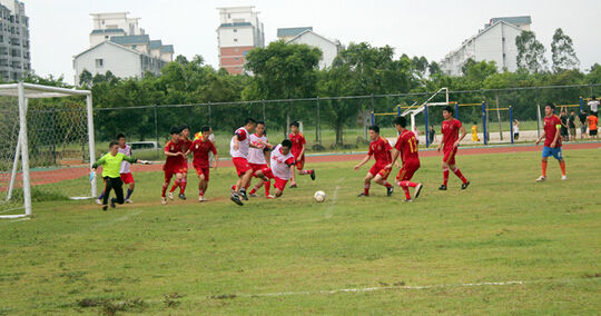 海南职业技术学院2015年大学生足球联赛开幕