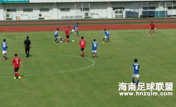 热身赛：海南海汉队2：1佳宁娜红色战车 李天宇演绎惊天吊射