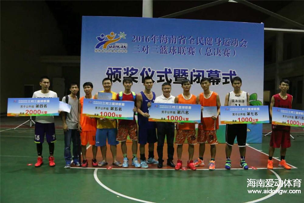 2016海南省全民健身运动会三对三篮球联赛总决赛落幕  海师13队和海南没有粉队夺冠