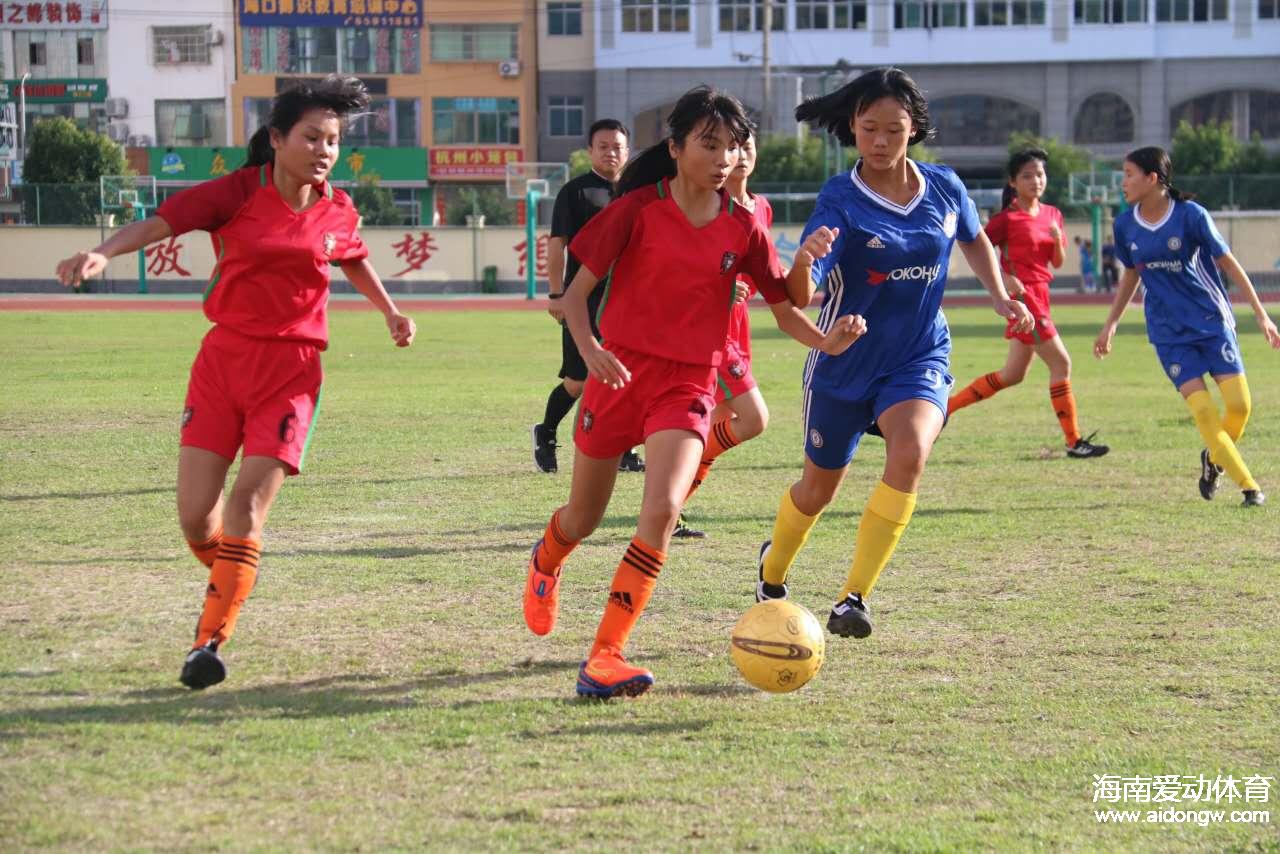 【校园足球】海口市校园足球联赛中学组第二轮战报 女足比赛激烈