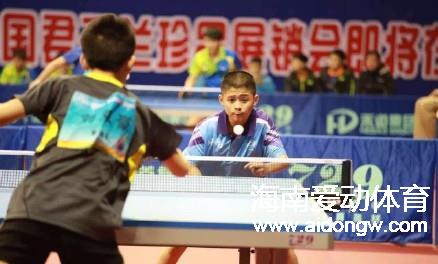 2017年海南省少年乒乓球锦标赛今日挥拍 21支队伍角逐团体赛
