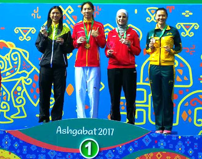 重磅！海南高盼获第五届亚洲室内与武道运动会女子跆拳道67公斤级冠军