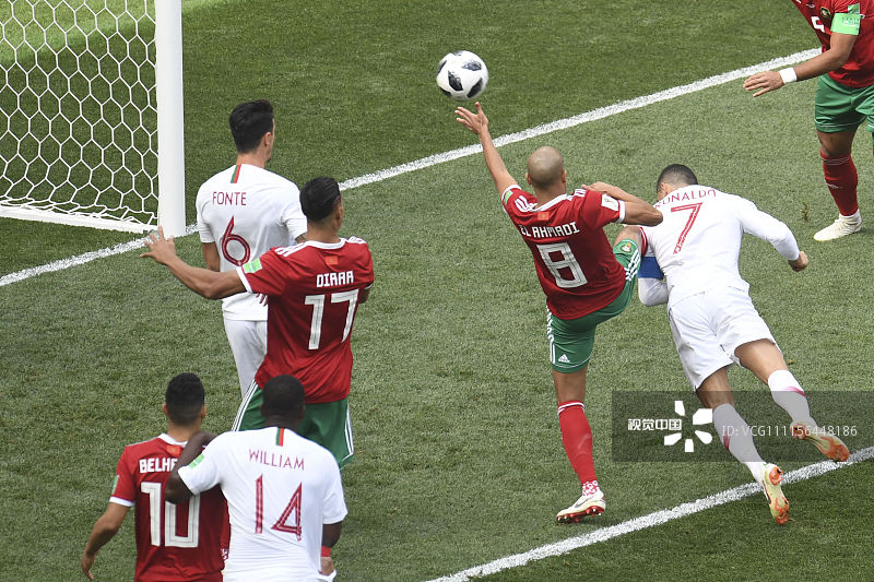 C罗头槌制胜！葡萄牙1:0送摩洛哥出局
