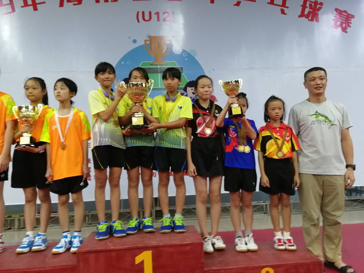 2019年海南省少年乒乓球赛（U12）收官 海口、陵水夺男女团冠军