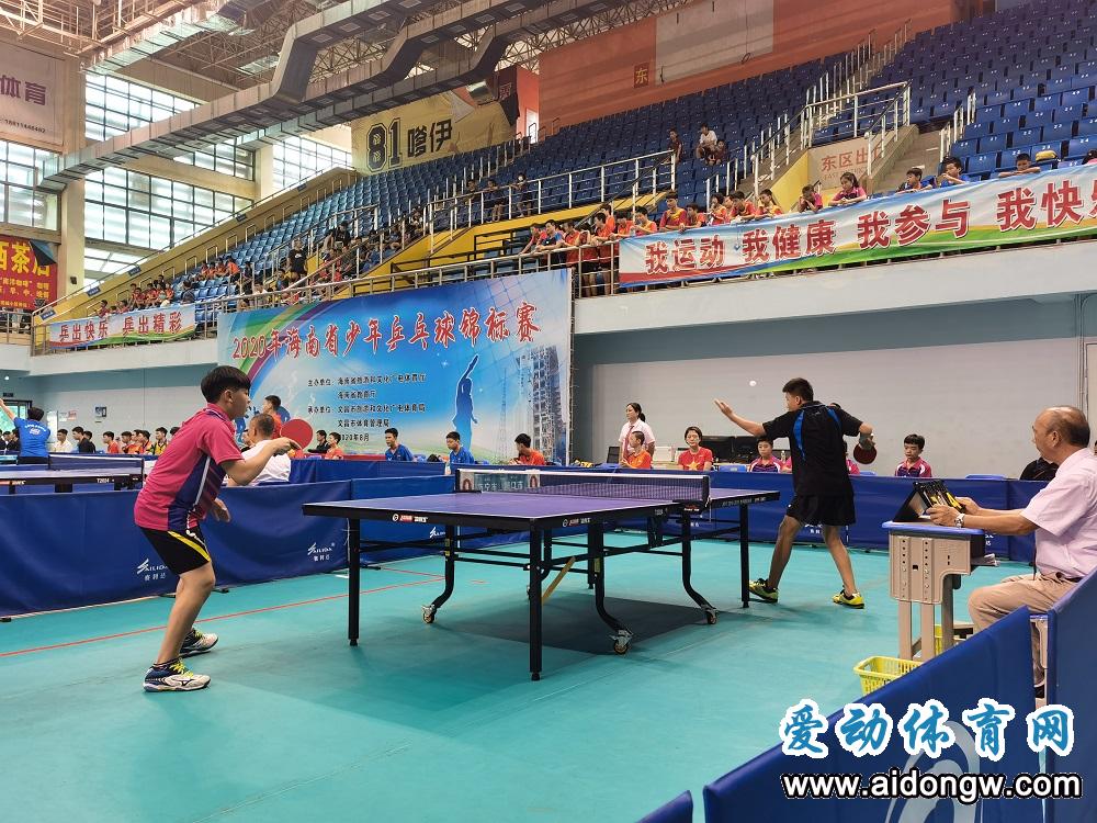 2020年海南省少年乒乓球锦标赛文昌开打