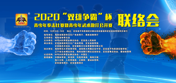 速来报名！2020“双雄争霸”杯青少年拳击比赛、武术散打公开赛10月中旬定安挥拳