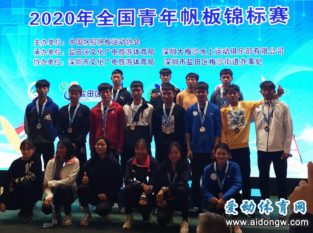 2020年全国青年帆板锦标赛收官，海口队收获1金2铜