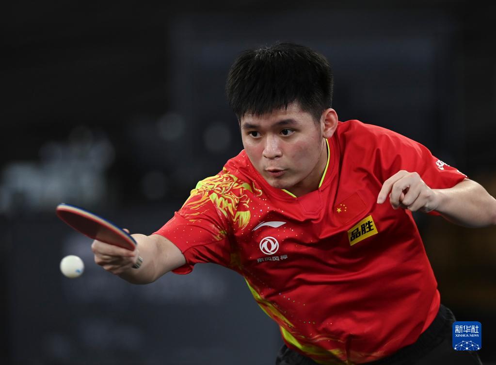 海南乒乓球选手林诗栋首次闯进世界排名男单前20