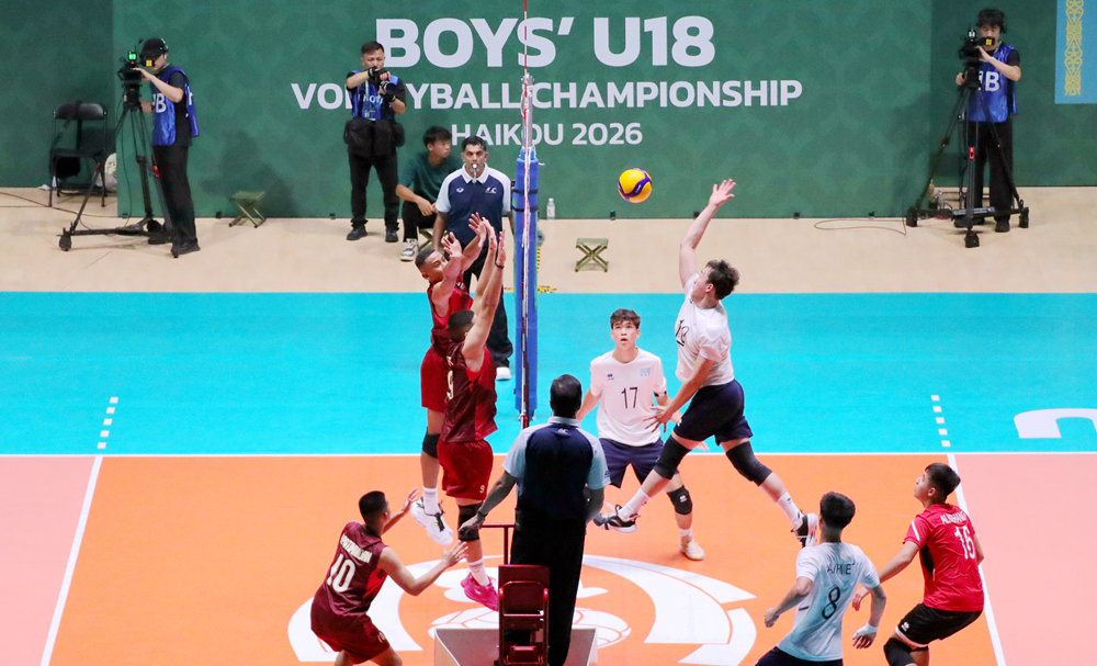 2026年亚洲U18男子排球锦标赛海口开赛  中国队冲击世锦赛门票