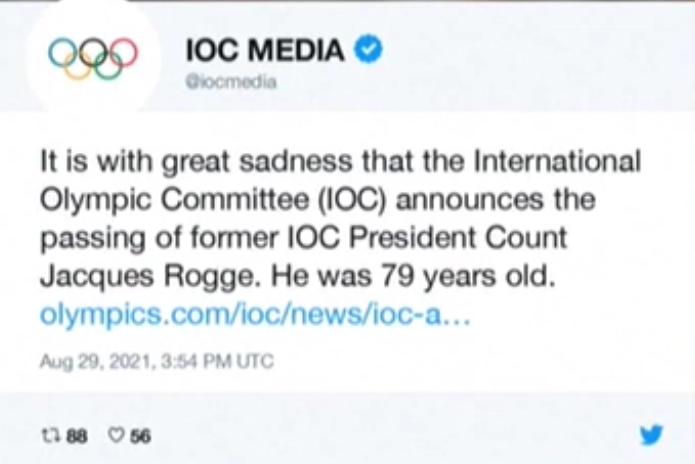 ​国际奥委会前主席罗格逝世