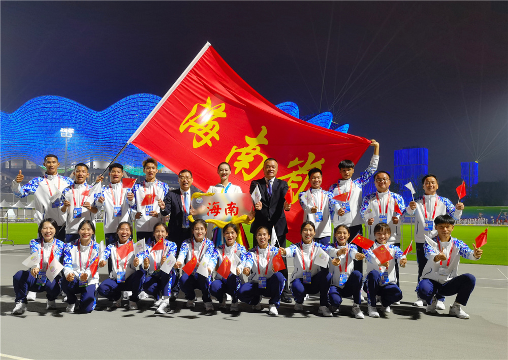 海南代表团入场“多图+视频”！陕西全运会开幕