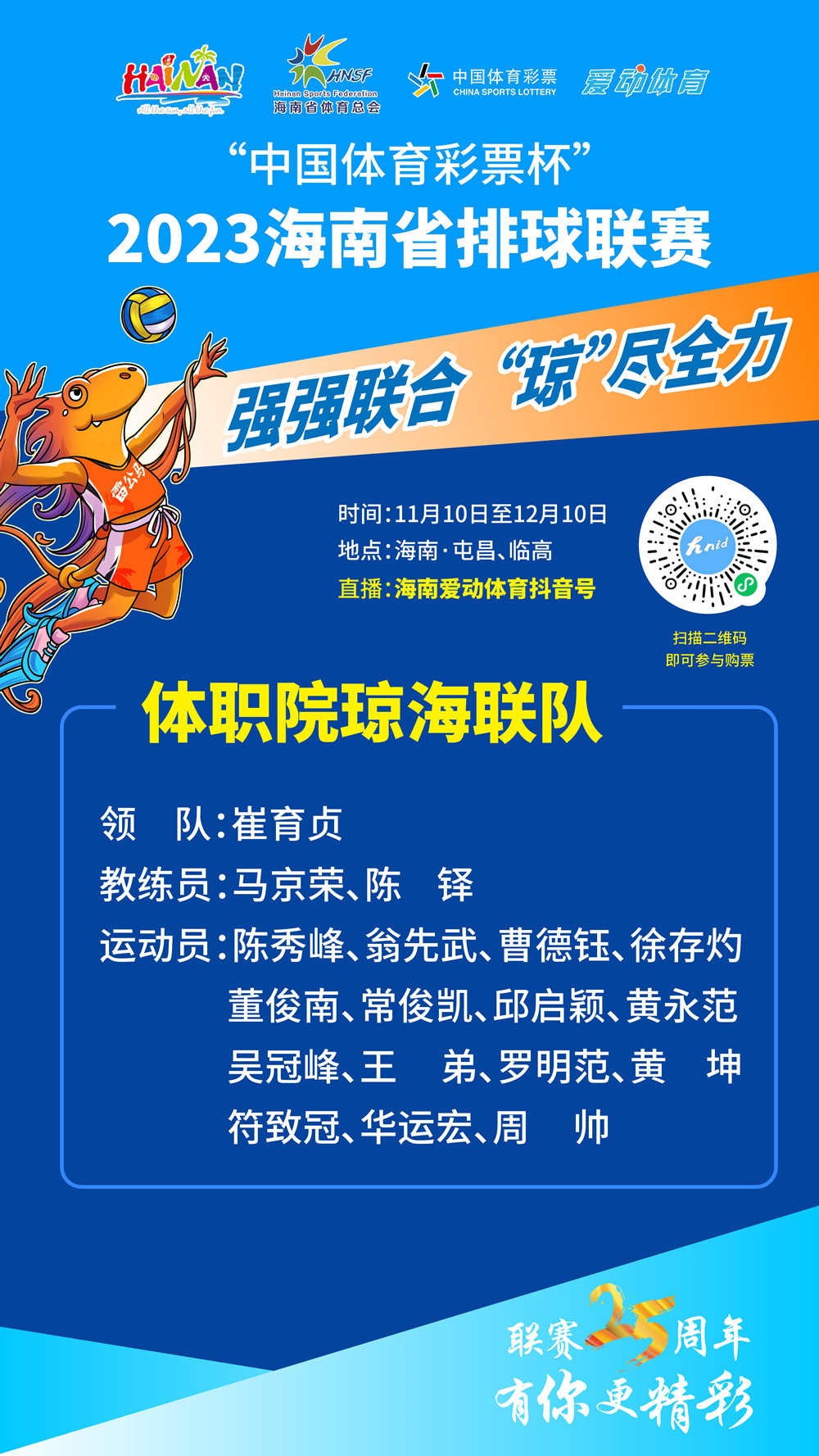 2023年海南省排球联赛巡礼（体职院琼海联队篇）——黑马上位，有何来头？