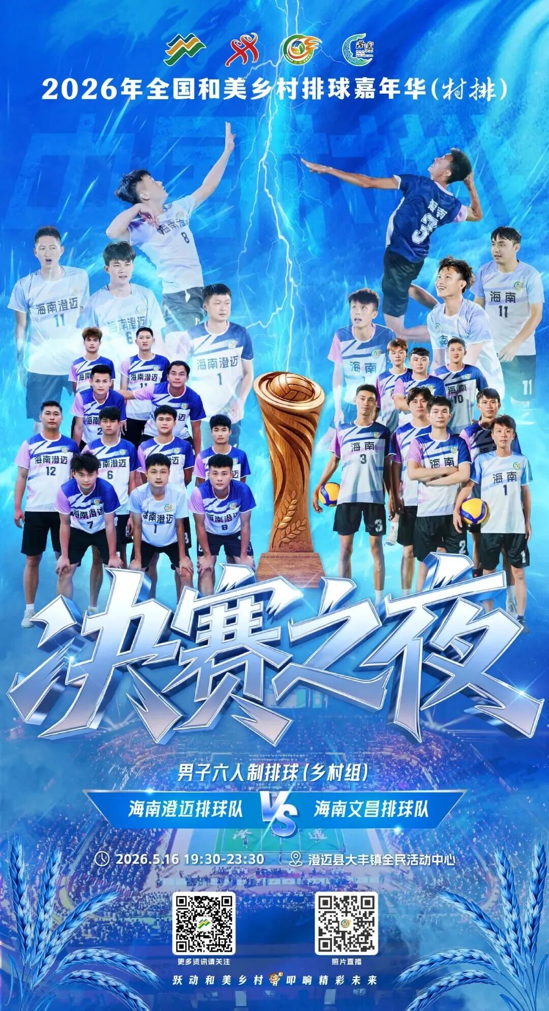今晚落幕！澄迈队文昌队谁能笑到最后？